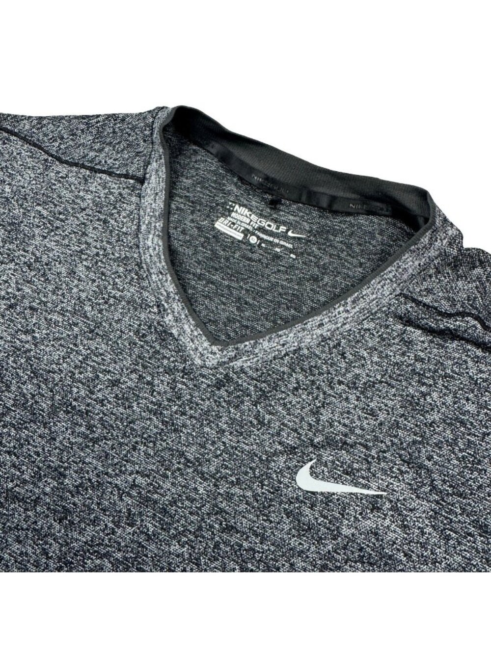 Nike Men's Golf Flex Knit V-Neck L/S Sweater Gray 726582-010 • XL
